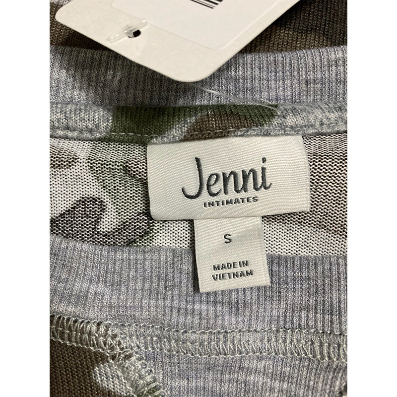 Jenni Twinning Super Soft Long Sleeve Only Pajama Shirt Camouflage S