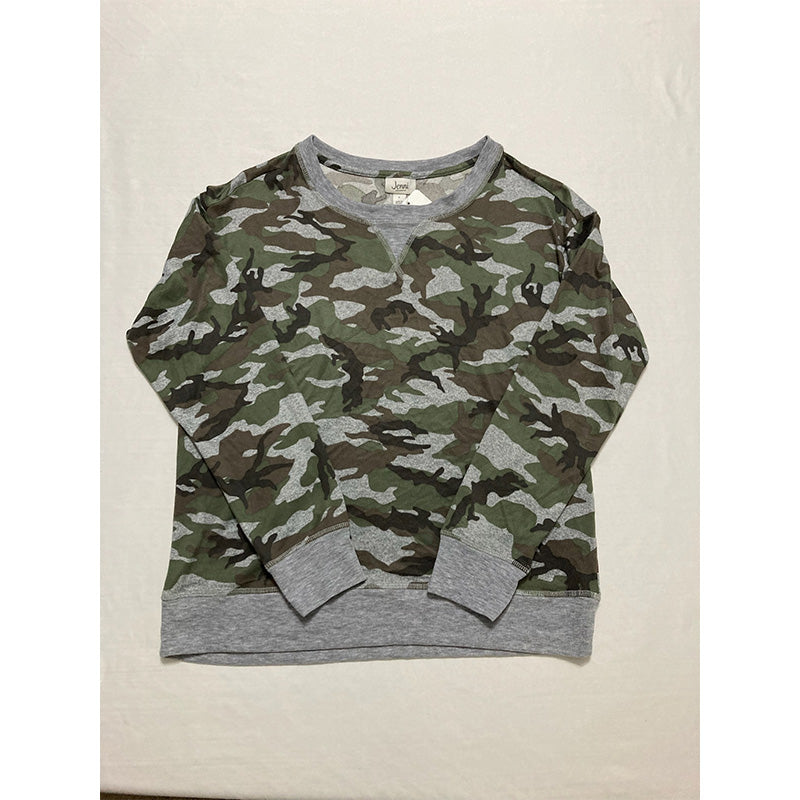 Jenni Twinning Super Soft Long Sleeve Only Pajama Shirt Camouflage S