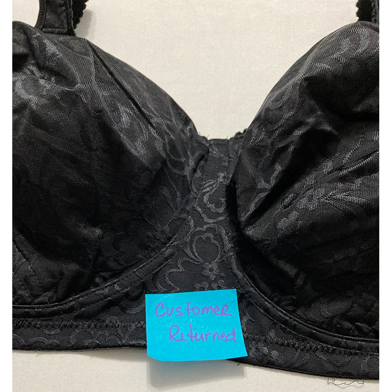 NWD Playtex Ultimate Lift Wireless Full-Coverage Bra Black 42DDD