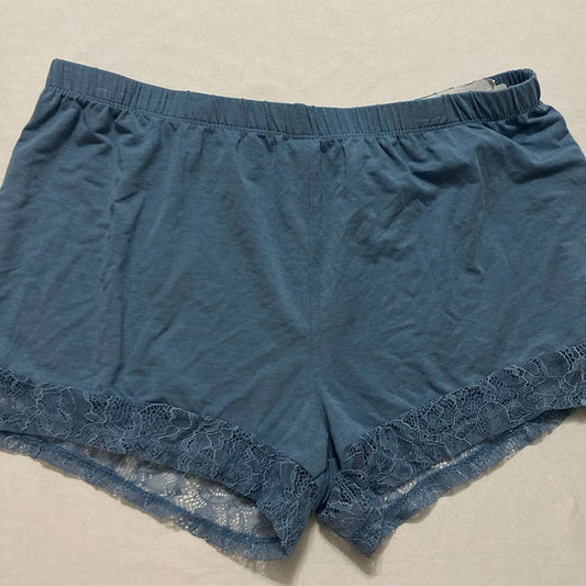 Flora Nikrooz Pajama Short With Lace Blue L