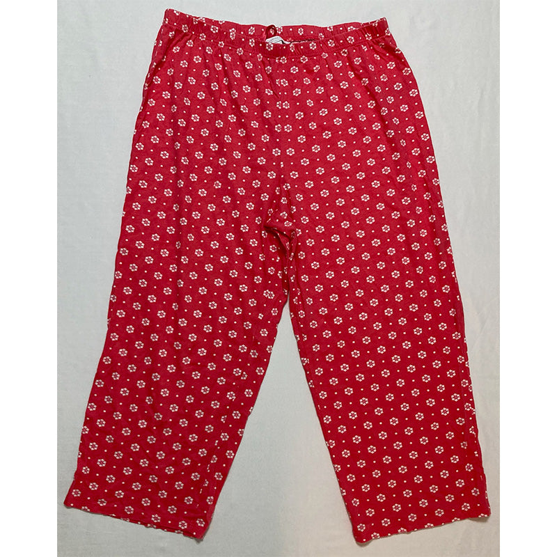 Charter Club Long Sleeve Soft Knit Pajama Set Red L