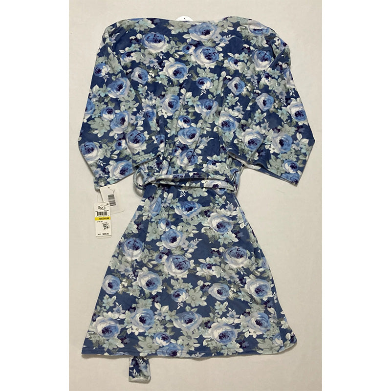 Flora Nikrooz Robe V Neck Blue M
