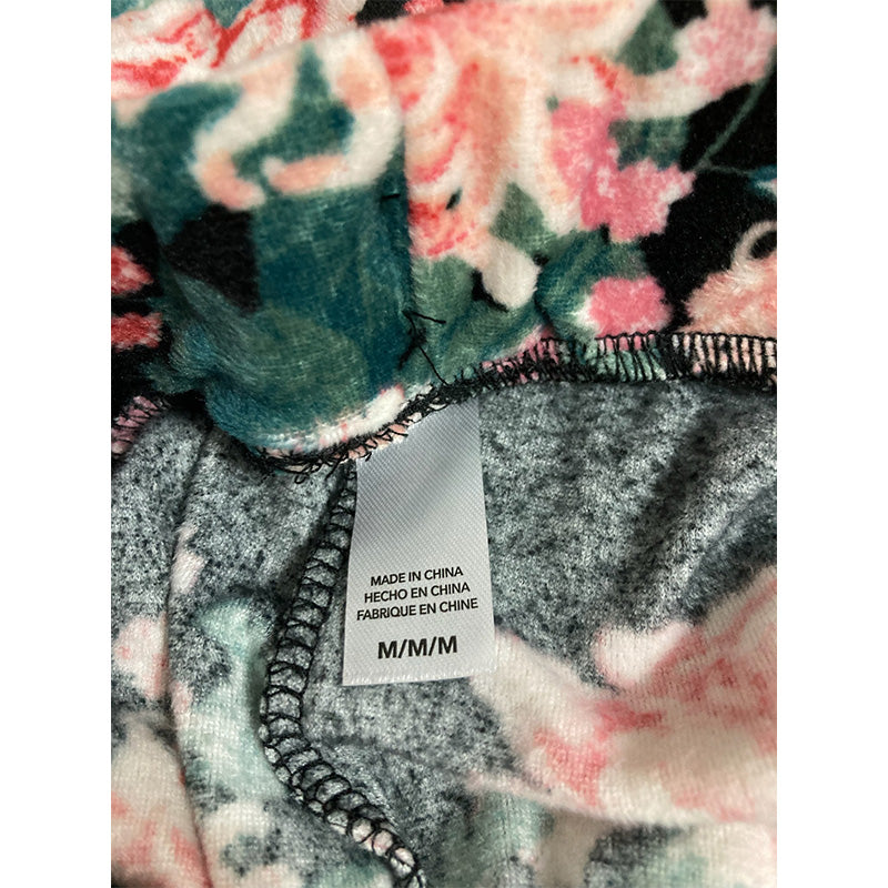 Flora Nikrooz Printed Velour Only Pajama Pant Multicolor M