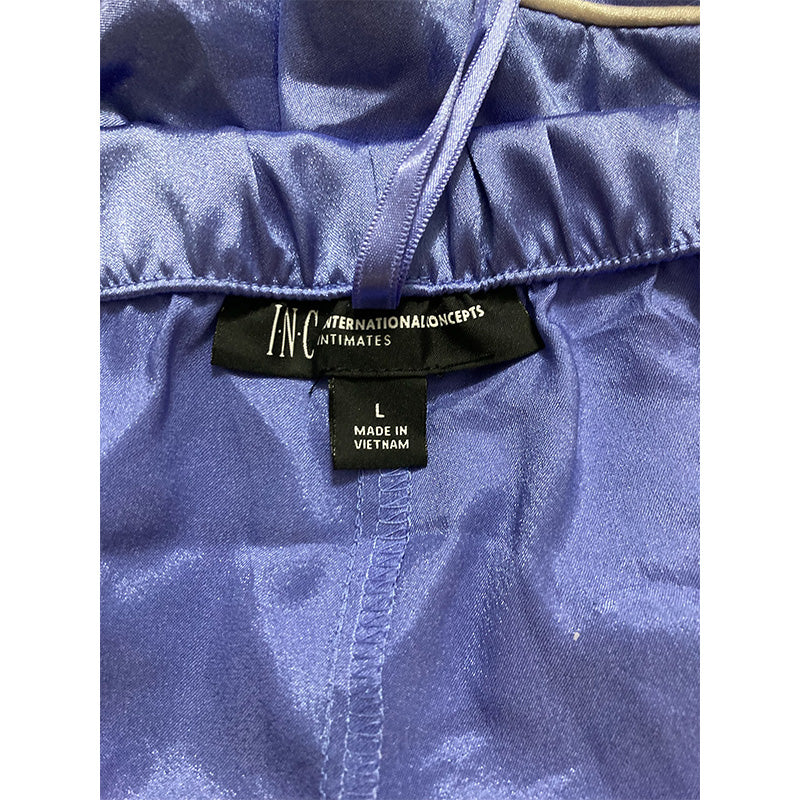 INC Pajama Short Satin Purple L