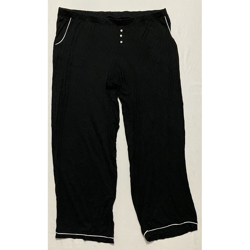 Alfani Knit Pajama Set Black 2XL
