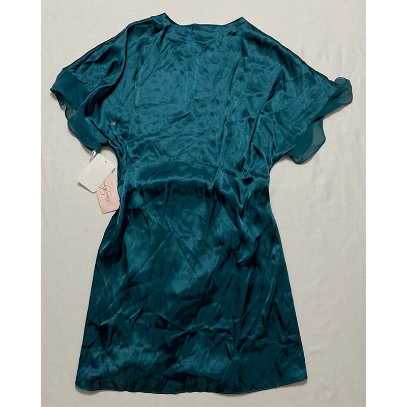 NWD Linea Donatella Womens Wrap Robe Emerald M