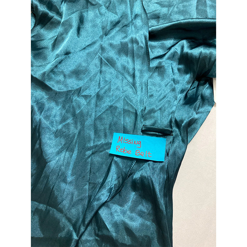NWD Linea Donatella Womens Wrap Robe Emerald M