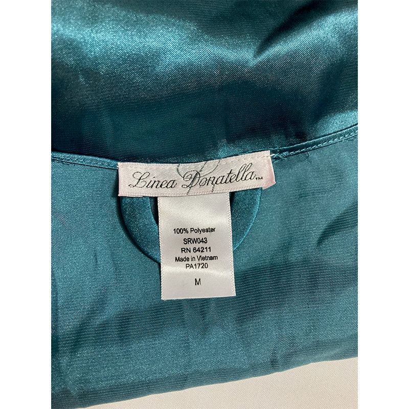 NWD Linea Donatella Womens Wrap Robe Emerald M