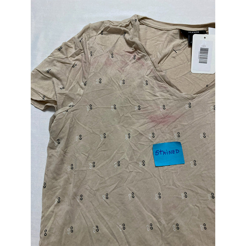 NWD Alfani Short-Sleeve Crewneck T-Shirt Nude M