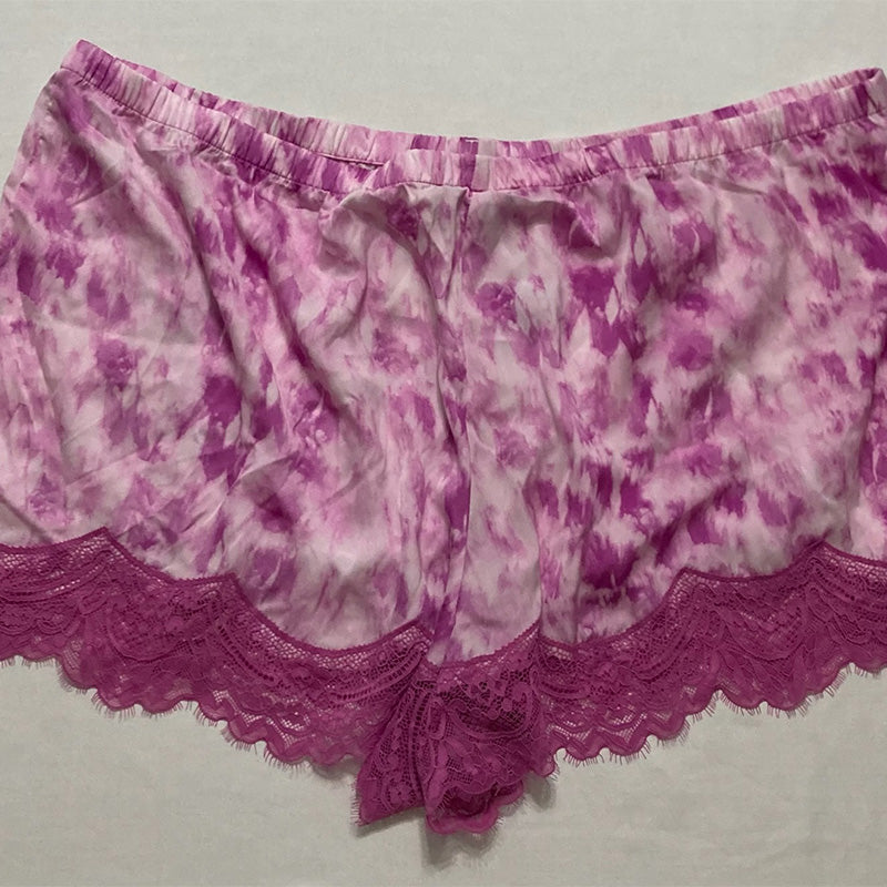 INC Sleep Short Lace Tie Dye Pink 2XL