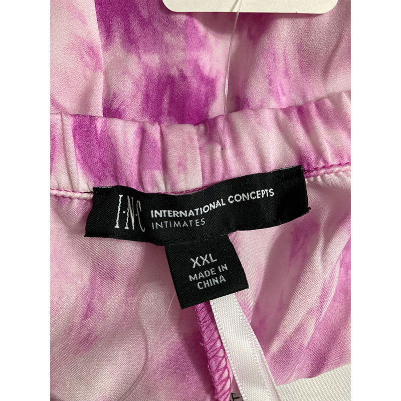 INC Sleep Short Lace Tie Dye Pink 2XL