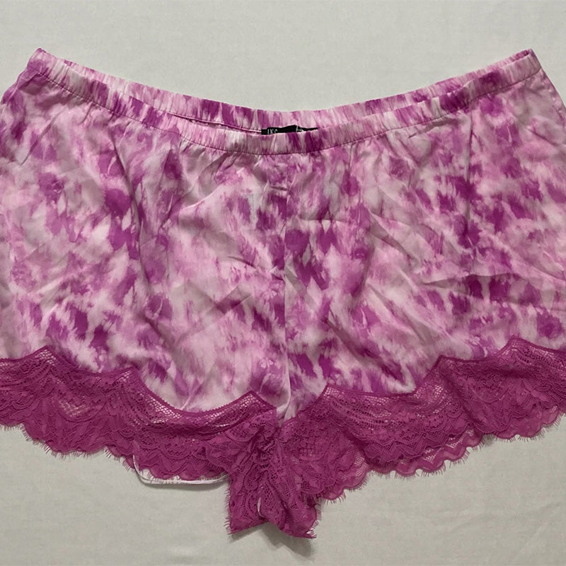 INC Sleep Short Lace Tie Dye Pink 2XL