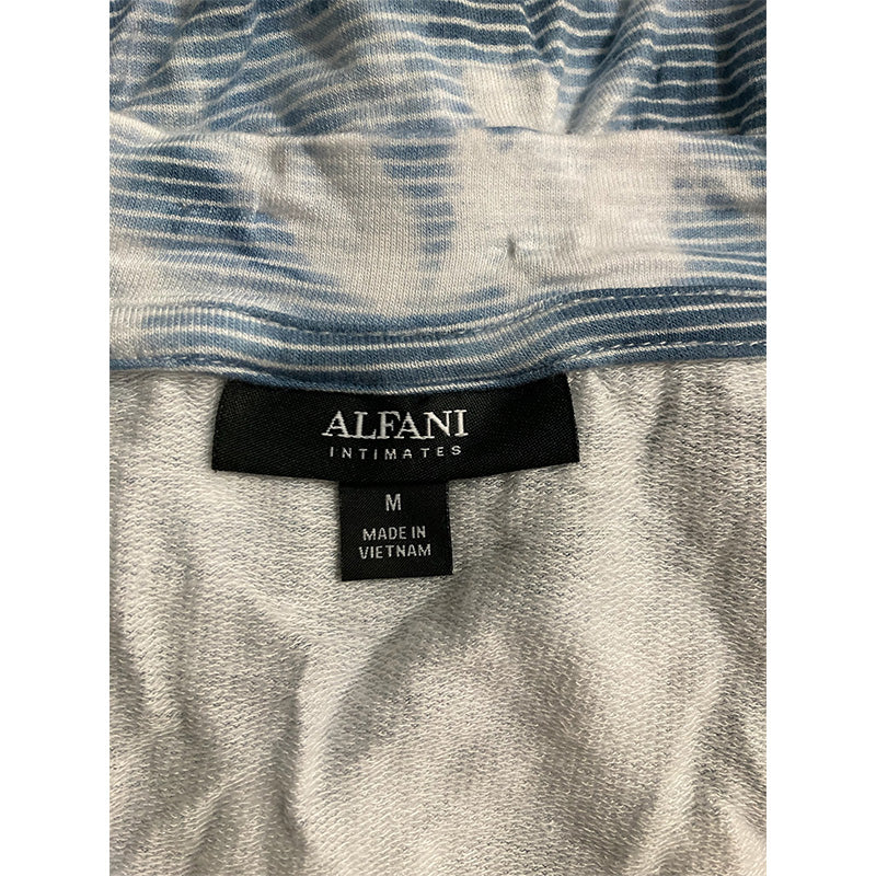 Alfani V-Neck Only Pajama Top Tie Dye Blue M