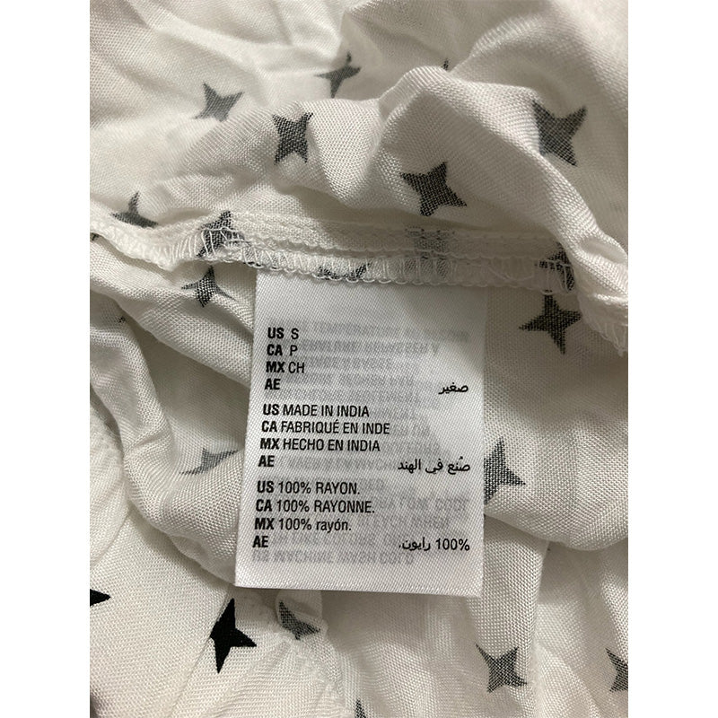 Alfani Notch Collar Sleep Short White S