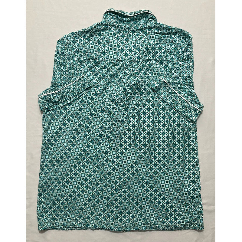 Alfani Notch Collar Only Pajama Top Blue M
