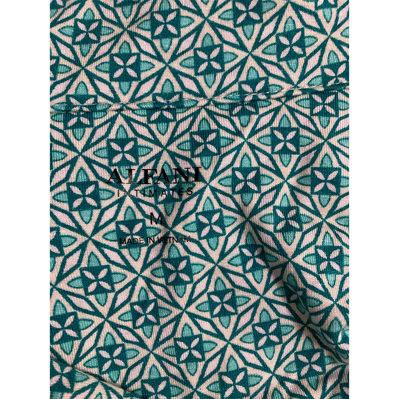 Alfani Notch Collar Only Pajama Top Blue M