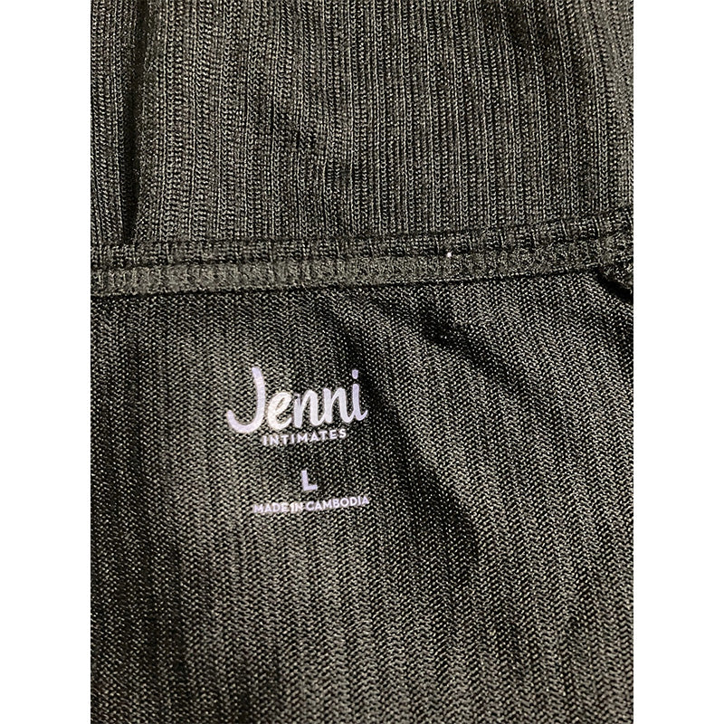 Jenni Long Sleeve Only Pajama Top Black L