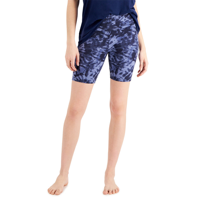 Jenni Solid Printed Bike Shorts Sleep Blue XS
