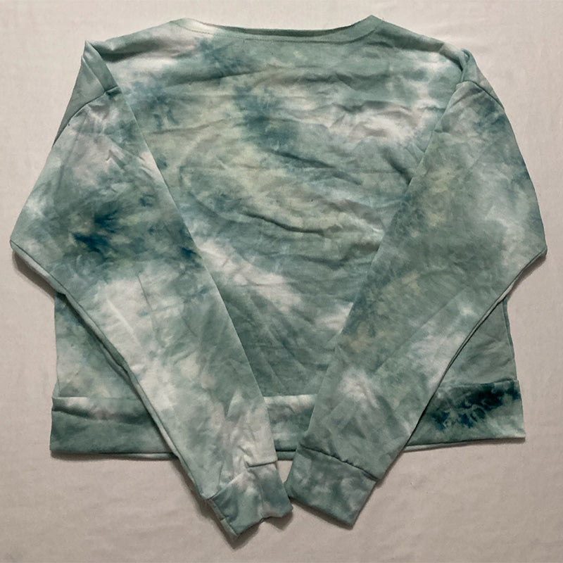 Jenni Tie-Dyed Loungewear Only Pajama Top Seafoam XS