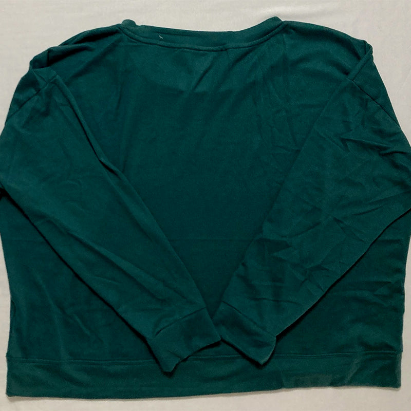Jenni Long Sleeve Only Pajama Top Green XL