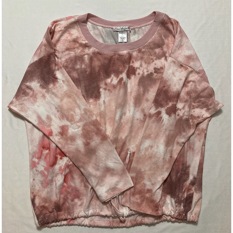 Linea Donatella Comfort Zone Tie-Dyed Only Top Pink XL