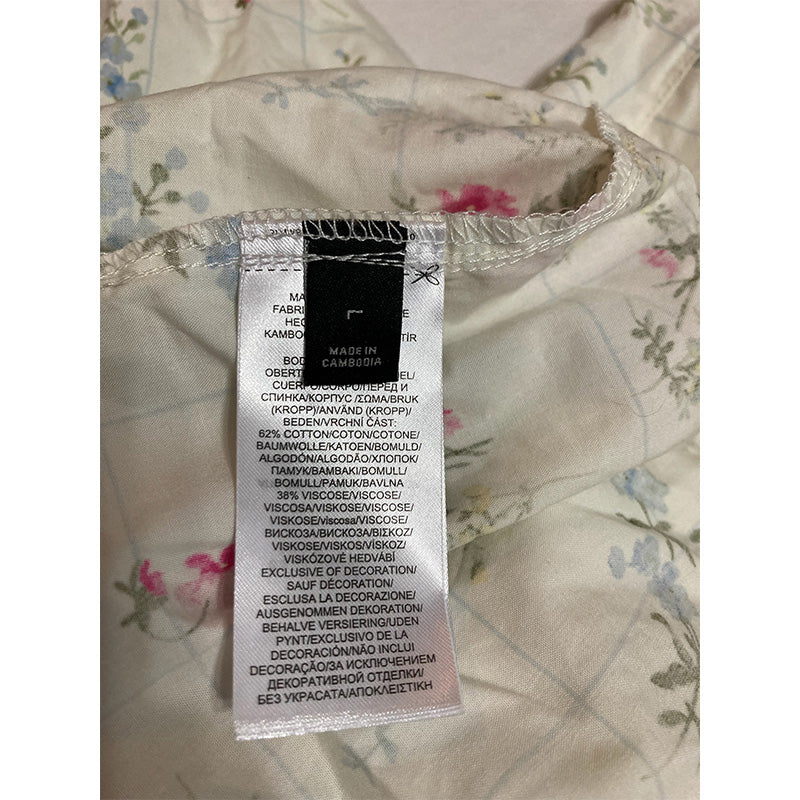 Unbranded Only Pajama Pants Waist band Ivory Floral L