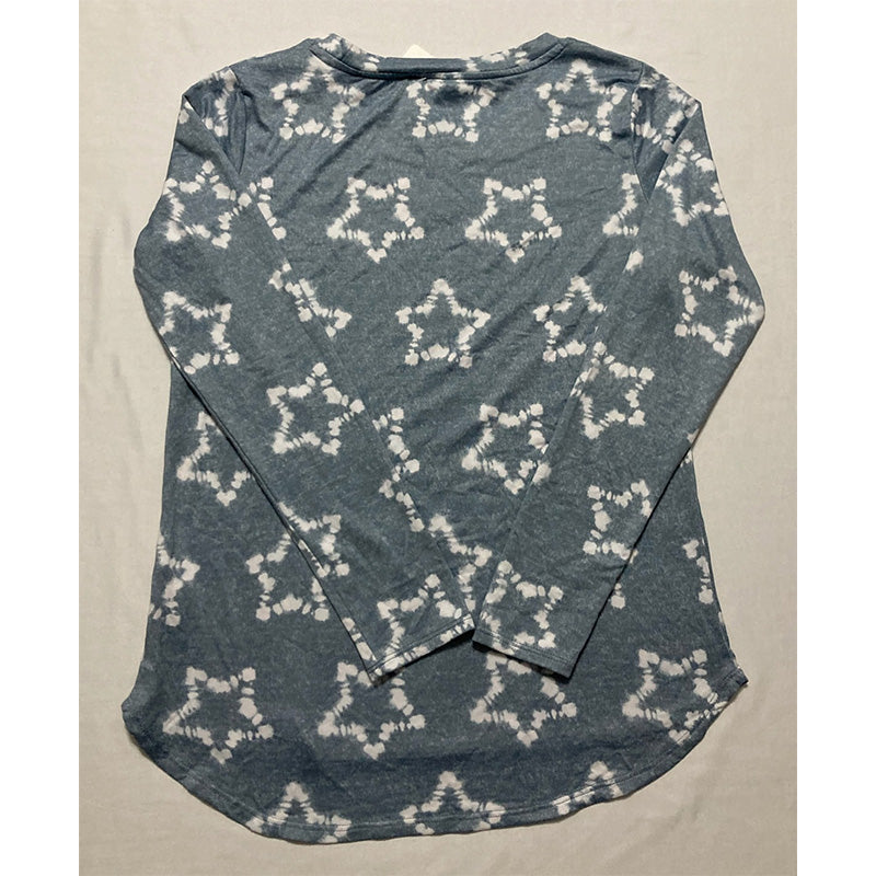 Roudelain Cozy Luxe Printed Only Top Grey M