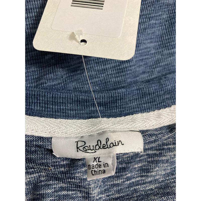 Roudelain Whisper Luxe Long Sleeve Only Top Pajama Navy XL