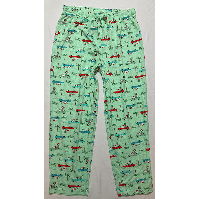 Family Pj Men Only Pajama Pants Elastic Band Multicolor L