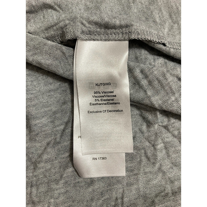 DKNY Sleepwear Contrast-Trim Sleep T-Shirt Only Grey XL