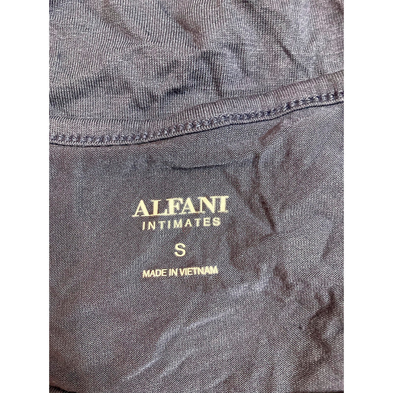 Alfani Only Pajama top round neck navy S