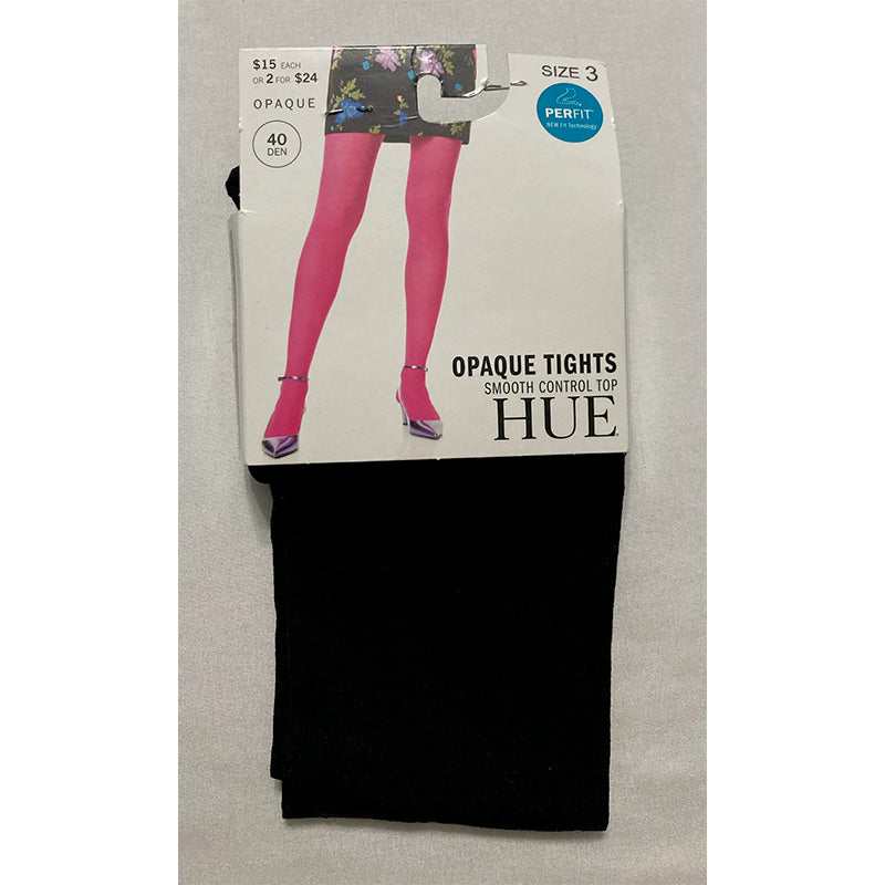 Hue Women's Opaque Control Top Tights Black 3