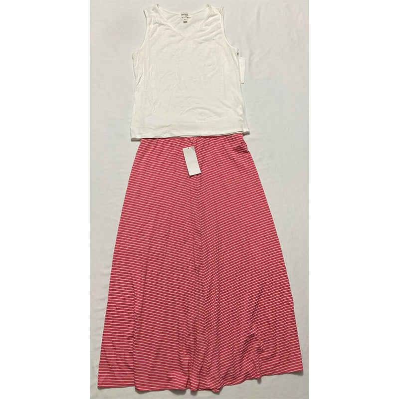 Speechless Kids Skirt And Blouse White & Red XL