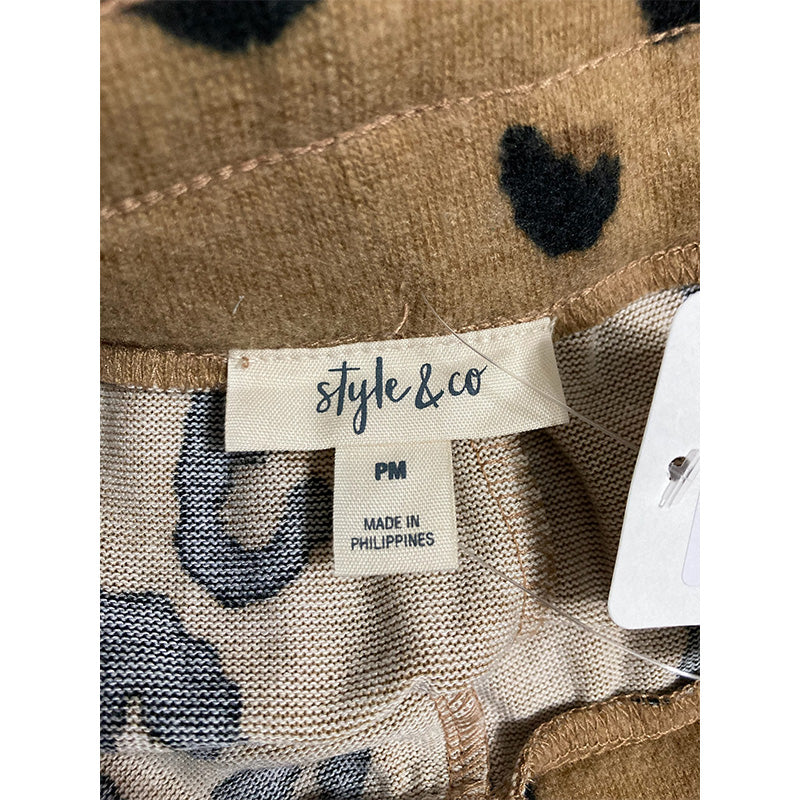 Style & Co Animal-Print Cozy Only Joggers PM