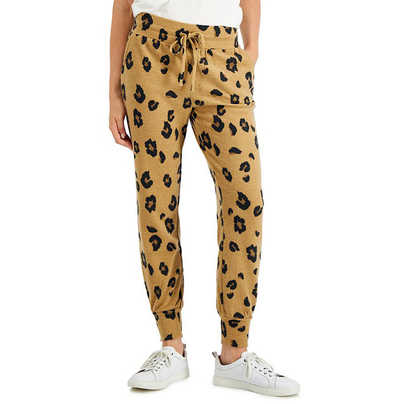 Style & Co Animal-Print Cozy Only Joggers PM