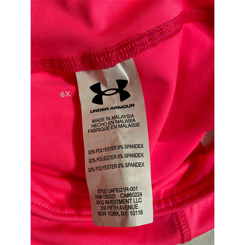 Under Armour Legging No-Slip Waistband Pink 6X