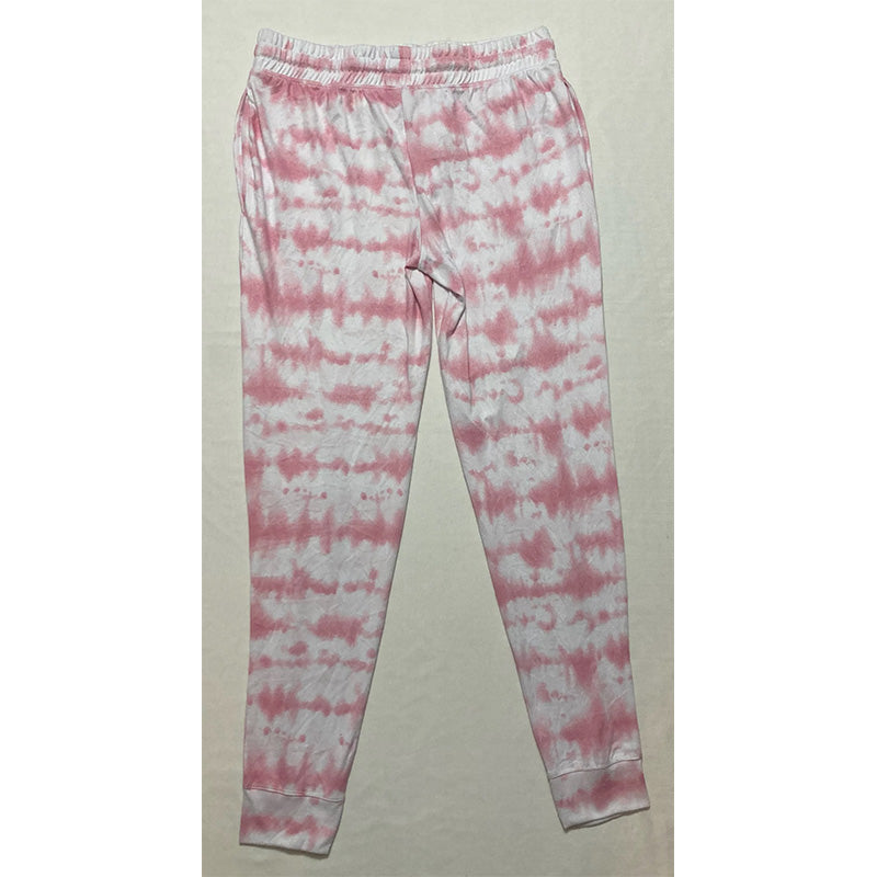 Unbranded Only Pajama Pants Waist Band Tie Dye Pink L