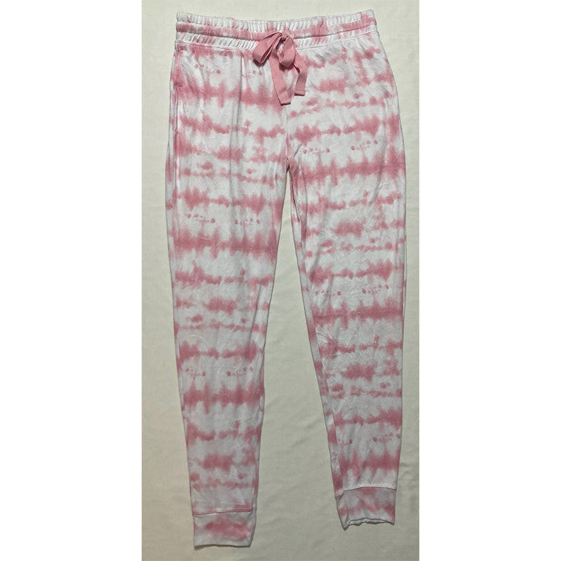 Unbranded Only Pajama Pants Waist Band Tie Dye Pink L
