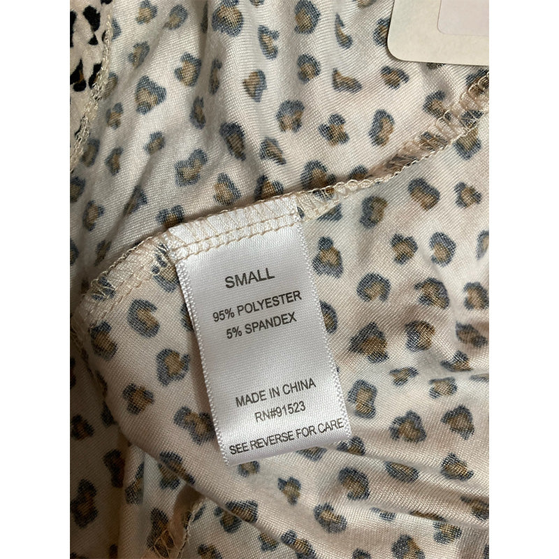 Unbranded only Pajama Pants Waist Band Animal Print S