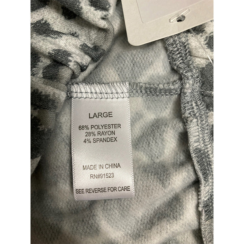 Unbranded Leggins With Pockets Animal Print Grey L