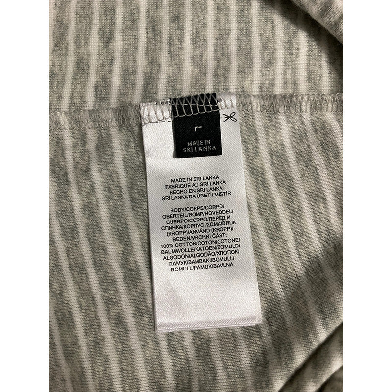Unbranded Pajama Short Striped Grey L