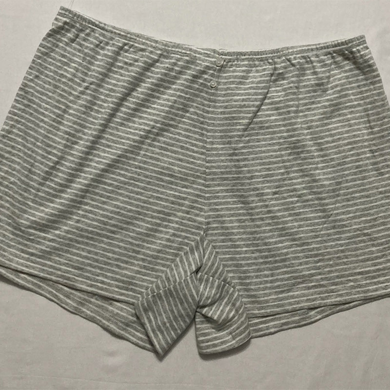 Unbranded Pajama Short Striped Grey L