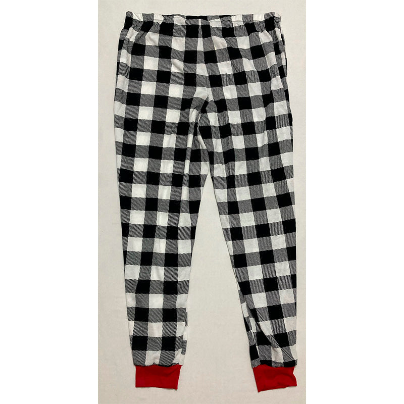 Family pj Lightweight Thermal Waffle Check Pajama Pant Plaid L
