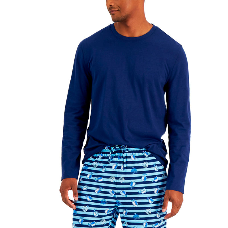Family Pajamas Matching Men's Only Pajama Top Navy S