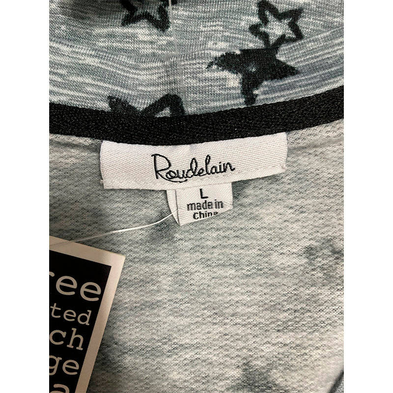 Roudelain Printed Butter Knit Only Pajama Top Excellent Stars L