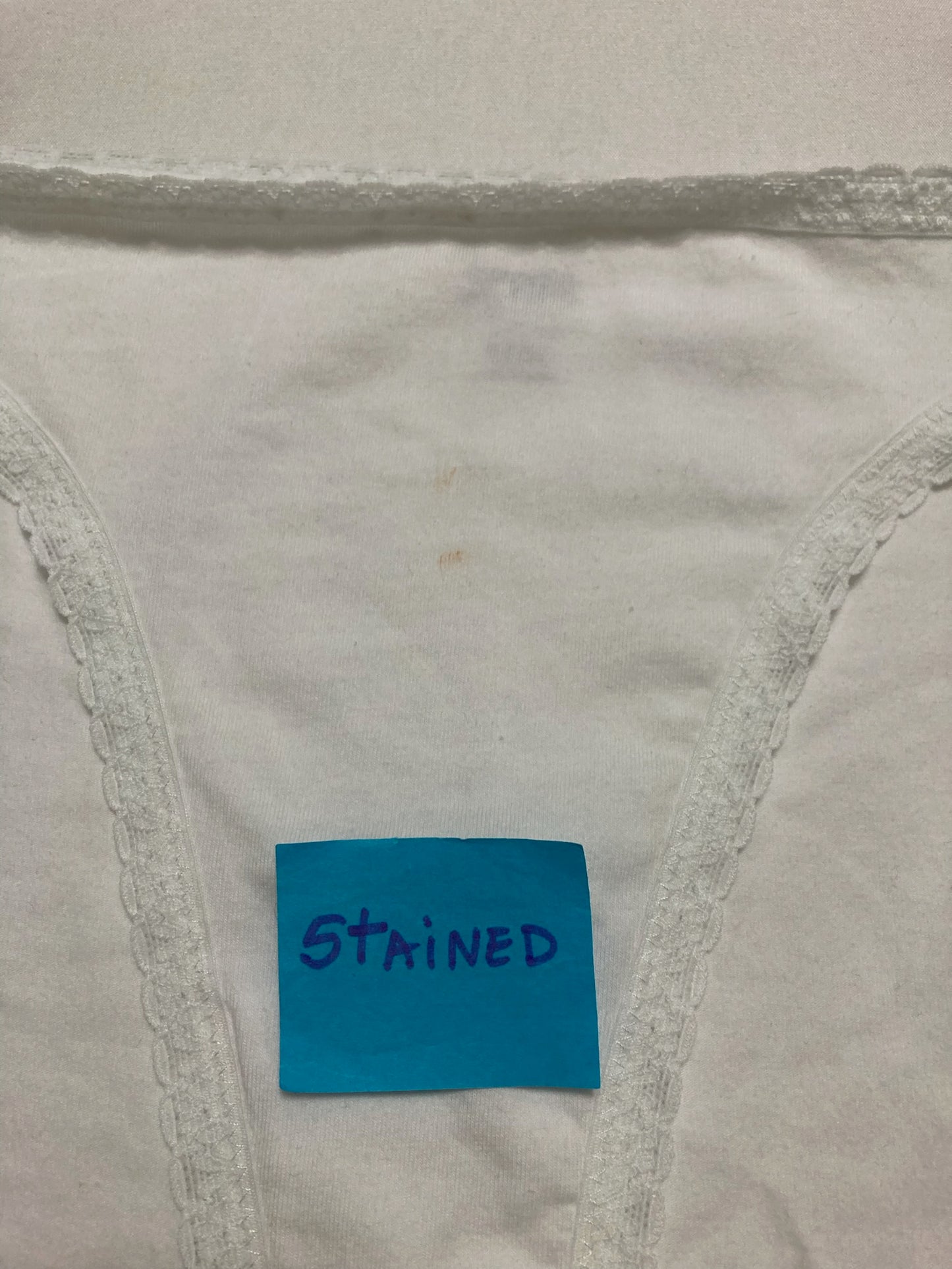 NWD Jenni Lace Trim Bikini Underwear White 3XL