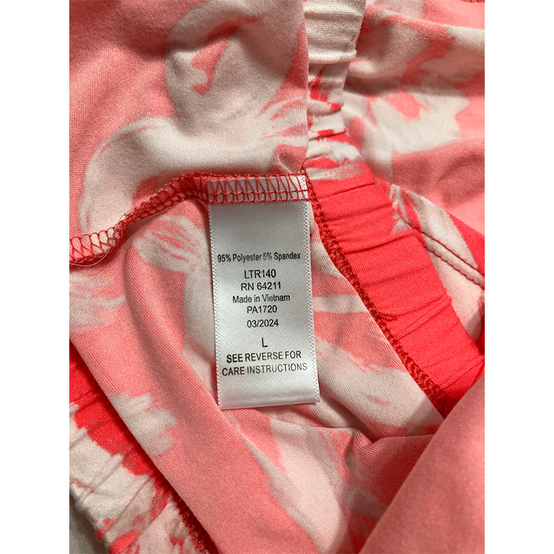 Linea Donatella Sleep Shorts Coral Floral L