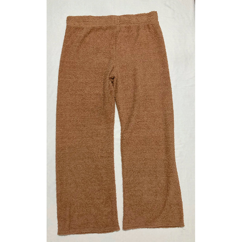 Steve Madden Wide-Leg Chenille Sleep Pants Praline XL