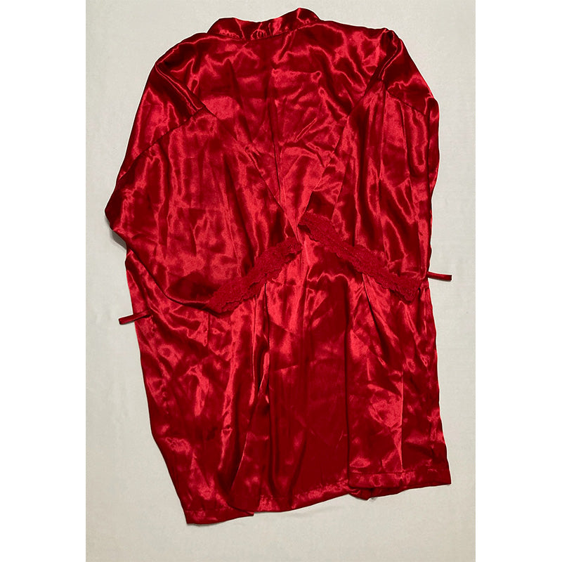 Linea Donatella Flirty Gems Wrap Robe Red L