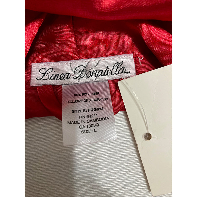 Linea Donatella Flirty Gems Wrap Robe Red L